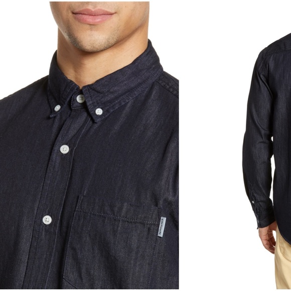 NWOT // CARHARTT Denim Civil Button Down - Picture 2 of 5